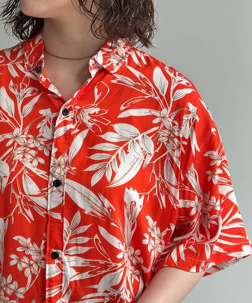 CPCM（シーピーシーエム）の「アソートアロハシャツ（シャツ/ブラウス・メンズ・ネイビー/レッド/ホワイト/オレンジ・LARGE/MEDIUM）」の15枚目の写真