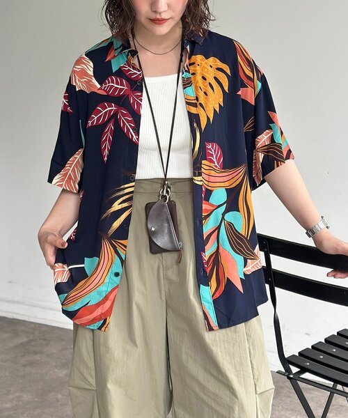 CPCM（シーピーシーエム）の「アソートアロハシャツ（シャツ/ブラウス・メンズ・ネイビー/レッド/ホワイト/オレンジ・LARGE/MEDIUM）」の16枚目の写真