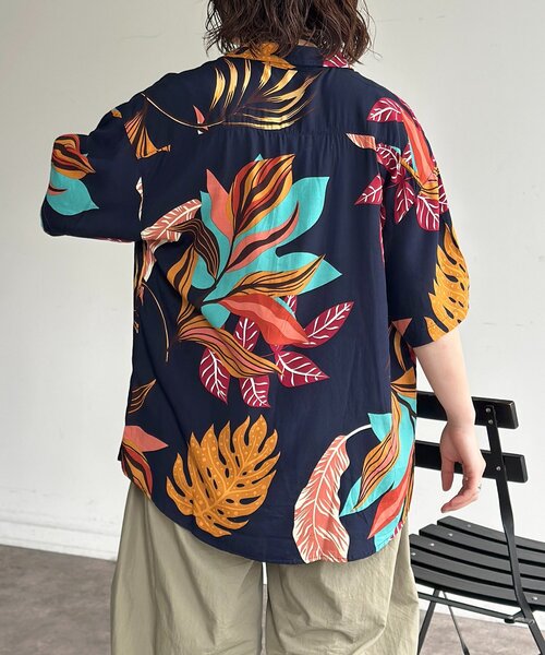 CPCM（シーピーシーエム）の「アソートアロハシャツ（シャツ/ブラウス・メンズ・ネイビー/レッド/ホワイト/オレンジ・LARGE/MEDIUM）」の17枚目の写真