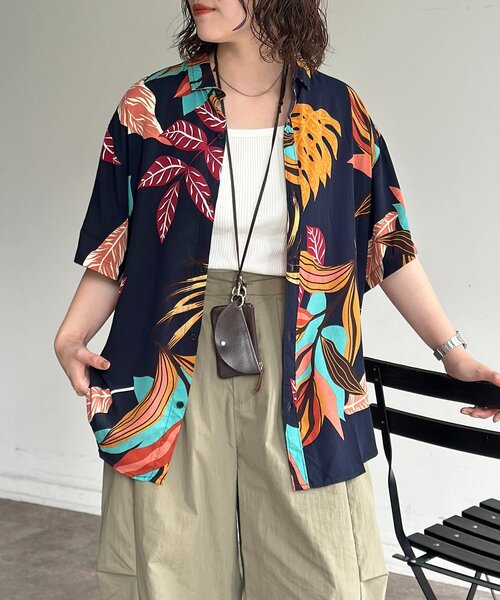 CPCM（シーピーシーエム）の「アソートアロハシャツ（シャツ/ブラウス・メンズ・ネイビー/レッド/ホワイト/オレンジ・LARGE/MEDIUM）」の19枚目の写真