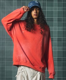 《UNISEX》Destroy Damage Prime-Over Crewneck sweatshirt/デストロイダメージプライムオーバークルーネックスウェット【MAISON SPECIAL/メゾンスペシャル】■セットアップ対応■