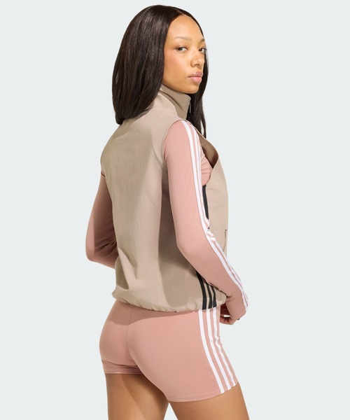 adidas(アディダス)の「アディレニウム5.0 ノースリーブ トラックトップ / トラックジャケット / ジャージ / アディダスオリジナルス adidas Originals(ジャージ・レディース・ブラウン・XX-LARGE/LARGE/MEDIUM/SMALL/X-LARGE/X-SMALL)」の3枚目の写真