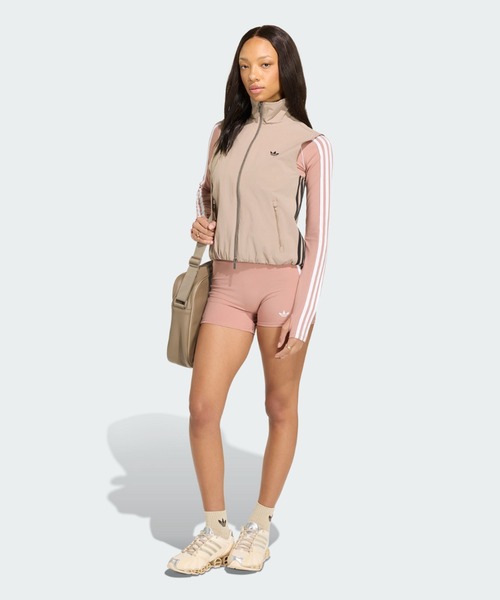 adidas(アディダス)の「アディレニウム5.0 ノースリーブ トラックトップ / トラックジャケット / ジャージ / アディダスオリジナルス adidas Originals(ジャージ・レディース・ブラウン・XX-LARGE/LARGE/MEDIUM/SMALL/X-LARGE/X-SMALL)」の5枚目の写真