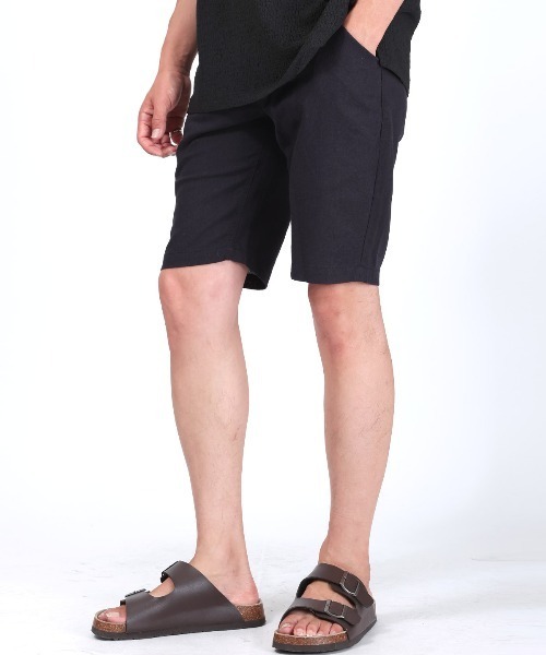 LUXSTYLE(ラグスタイル)の「綿麻ショートパンツ(その他パンツ・メンズ・カーキ/ネイビー/ブラック/ベージュ・M/XXL/XL/L)」の8枚目の写真