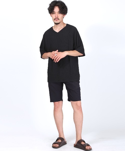 LUXSTYLE(ラグスタイル)の「綿麻ショートパンツ(その他パンツ・メンズ・カーキ/ネイビー/ブラック/ベージュ・M/XXL/XL/L)」の9枚目の写真