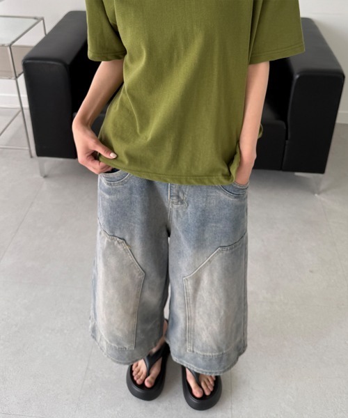 4INT.（フォイント）の「ヴィンテージ ウォッシュ ポケット バミューダ デニム パンツ（デニムパンツ・メンズ・ブルー・L/M/S）」の10枚目の写真