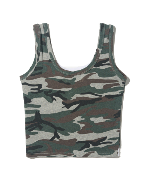 CARGOBROS FOR WOMAN(カーゴブロスフォーウィメン)の「アーバンカモ85スリーブレストップ(グレー)(Tシャツ/カットソー・レディース・その他・FREE)」の2枚目の写真