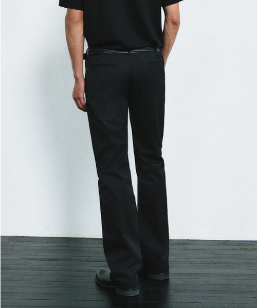 MUSINSA STANDARD（ムシンサスタンダード）の「[JAPAN Fabric][プラス] アセンティックチノパンツ [ブラック]（その他パンツ・メンズ・その他・26/27/28/29/30/31/32/33/34/36/38/40/42）」の2枚目の写真