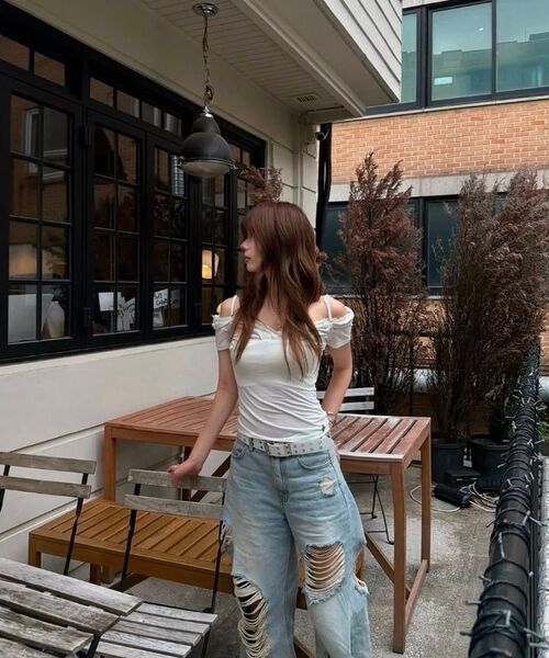 PROJECT WAVE(プロジェクトウェーブ)の「VINTAGE WIDE PANTS-DENIM(デニムパンツ・レディース・ブルー・MEDIUM/LARGE/SMALL)」の8枚目の写真