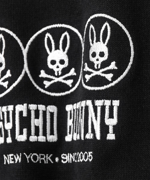 Psycho Bunny(サイコバニー)の「トリプルバッジバニー ロングスリーブTシャツ(Tシャツ/カットソー・メンズ・ブラック/ライトブルー/ライトベージュ・SMALL/MEDIUM/LARGE/X-LARGE)」の8枚目の写真