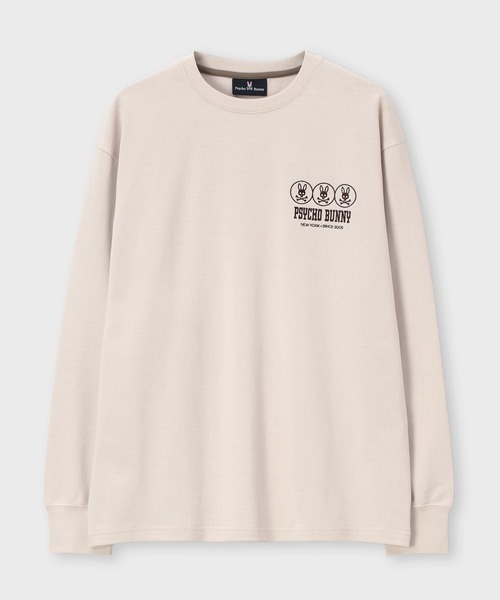 Psycho Bunny(サイコバニー)の「トリプルバッジバニー ロングスリーブTシャツ(Tシャツ/カットソー・メンズ・ブラック/ライトブルー/ライトベージュ・SMALL/MEDIUM/LARGE/X-LARGE)」の12枚目の写真