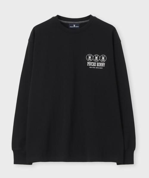 Psycho Bunny(サイコバニー)の「トリプルバッジバニー ロングスリーブTシャツ(Tシャツ/カットソー・メンズ・ブラック/ライトブルー/ライトベージュ・SMALL/MEDIUM/LARGE/X-LARGE)」の7枚目の写真
