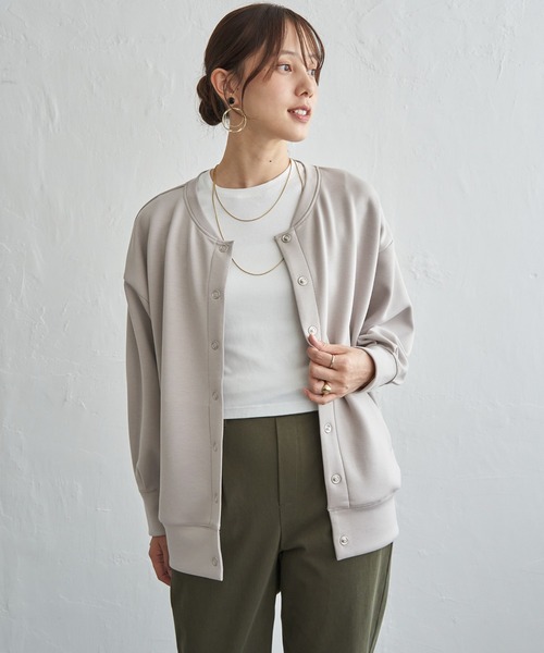 ikka(イッカ)の「GOKU楽ダンボールカーディガン(カーディガン/ボレロ・レディース・ブラック/ベージュ/オリーブ/モカ・M/L)」の3枚目の写真