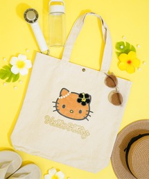 sanrio（サンリオ）の「【sanrio characters/サンリオキャラクターズ】日焼けレオパード ハローキティ トートバッグ A4サイズ対応（トートバッグ）」