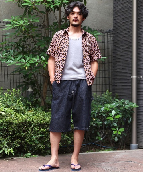 LUXSTYLE(ラグスタイル)の「ヒョウ柄半袖シャツ(シャツ/ブラウス・メンズ・ピンク/アイボリー・L/M)」の19枚目の写真