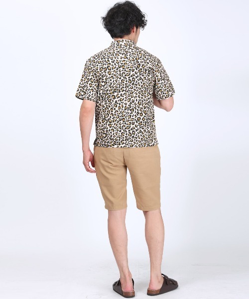 LUXSTYLE(ラグスタイル)の「ヒョウ柄半袖シャツ(シャツ/ブラウス・メンズ・ピンク/アイボリー・L/M)」の14枚目の写真