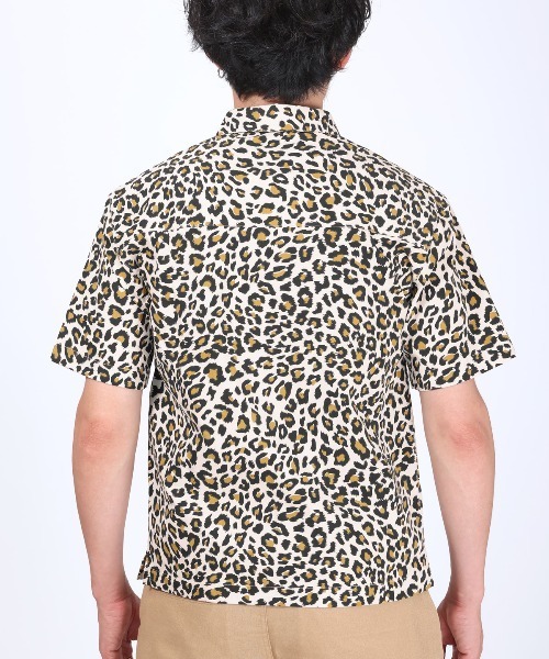 LUXSTYLE(ラグスタイル)の「ヒョウ柄半袖シャツ(シャツ/ブラウス・メンズ・ピンク/アイボリー・L/M)」の16枚目の写真