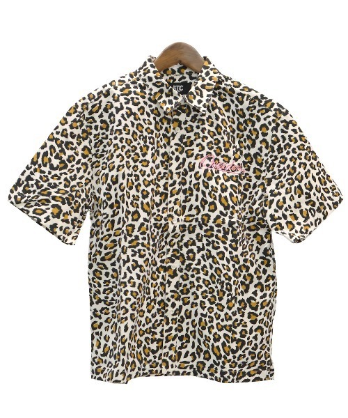 LUXSTYLE(ラグスタイル)の「ヒョウ柄半袖シャツ(シャツ/ブラウス・メンズ・ピンク/アイボリー・L/M)」の3枚目の写真