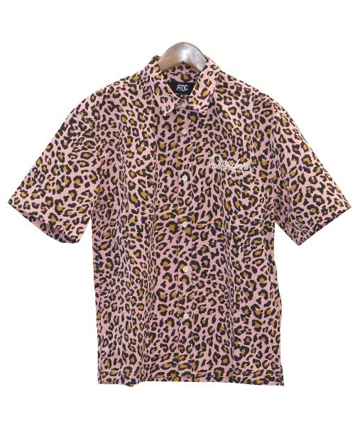 LUXSTYLE(ラグスタイル)の「ヒョウ柄半袖シャツ(シャツ/ブラウス・メンズ・ピンク/アイボリー・L/M)」の4枚目の写真