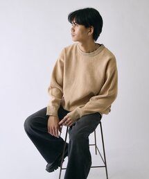 goocy（グーシー）の「モールダブルフェイス ニットプルオーバー（ニット/セーター）」