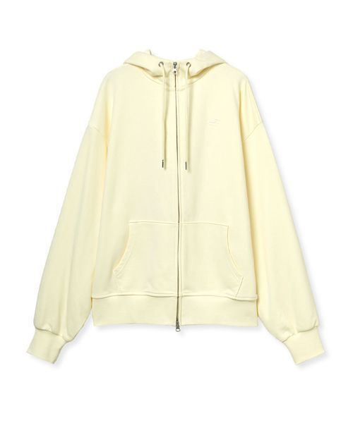 emmi(エミ)の「【W&T】ジップアップフーディー/オーバーサイズ【セットアップ対応】(パーカー・レディース・ブラウン/イエロー/グレー・F)」の1枚目の写真