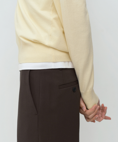 MUSINSA STANDARD WOMAN（ムシンサスタンダードウーマン）の「ウィメンズエッセンシャルVネックニット[バタークリーム]（ニット/セーター・レディース・その他・X-SMALL/SMALL/LARGE/MEDIUM）」の6枚目の写真