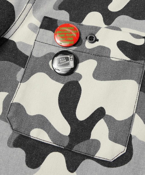 HUF(ハフ)の「OLYMPIA CAMO HOODED OVERSHIRT(シャツ/ブラウス・メンズ・カモフラージュ・XXL/XL/L/M/S)」の5枚目の写真