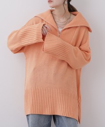 ACバルキーハーフZIPニット