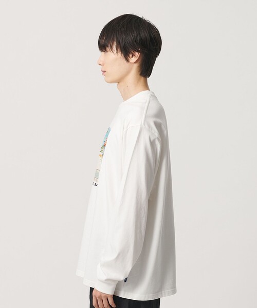 NICE WEATHER(ナイスウェザー)の「<NICE WEATHER>サンリット ロングスリーブ Tシャツ(Tシャツ/カットソー・メンズ・ターコイズブルー系/ホワイト/ワイン・L/S/M)」の7枚目の写真