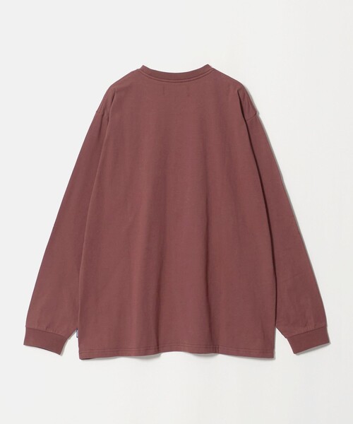 NICE WEATHER(ナイスウェザー)の「<NICE WEATHER>サンリット ロングスリーブ Tシャツ(Tシャツ/カットソー・メンズ・ターコイズブルー系/ホワイト/ワイン・L/S/M)」の9枚目の写真