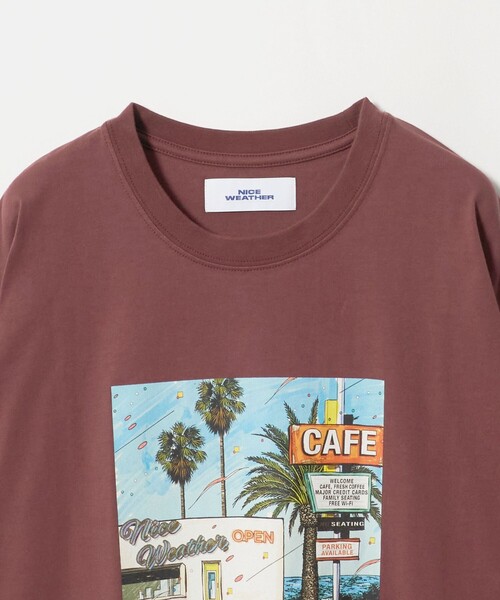 NICE WEATHER(ナイスウェザー)の「<NICE WEATHER>サンリット ロングスリーブ Tシャツ(Tシャツ/カットソー・メンズ・ターコイズブルー系/ホワイト/ワイン・L/S/M)」の10枚目の写真
