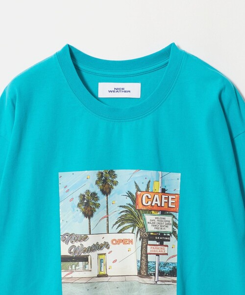NICE WEATHER(ナイスウェザー)の「<NICE WEATHER>サンリット ロングスリーブ Tシャツ(Tシャツ/カットソー・メンズ・ターコイズブルー系/ホワイト/ワイン・L/S/M)」の15枚目の写真