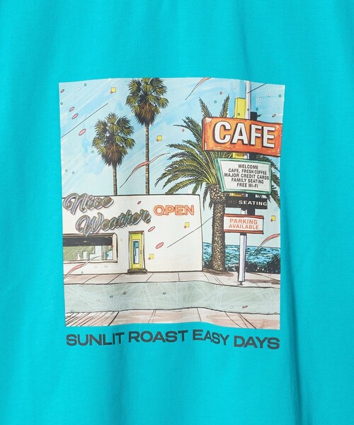 NICE WEATHER(ナイスウェザー)の「<NICE WEATHER>サンリット ロングスリーブ Tシャツ(Tシャツ/カットソー・メンズ・ターコイズブルー系/ホワイト/ワイン・L/S/M)」の16枚目の写真