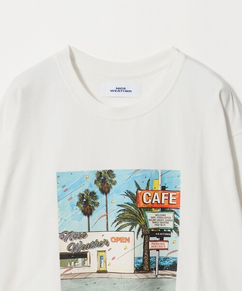 NICE WEATHER(ナイスウェザー)の「<NICE WEATHER>サンリット ロングスリーブ Tシャツ(Tシャツ/カットソー・メンズ・ターコイズブルー系/ホワイト/ワイン・L/S/M)」の19枚目の写真