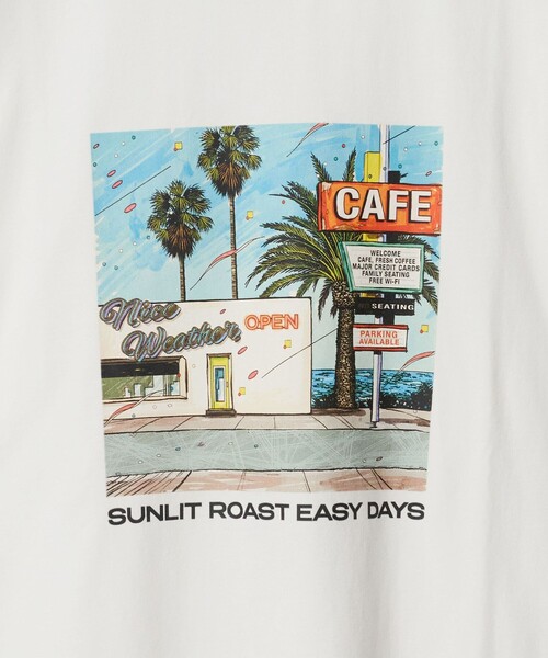 NICE WEATHER(ナイスウェザー)の「<NICE WEATHER>サンリット ロングスリーブ Tシャツ(Tシャツ/カットソー・メンズ・ターコイズブルー系/ホワイト/ワイン・L/S/M)」の20枚目の写真