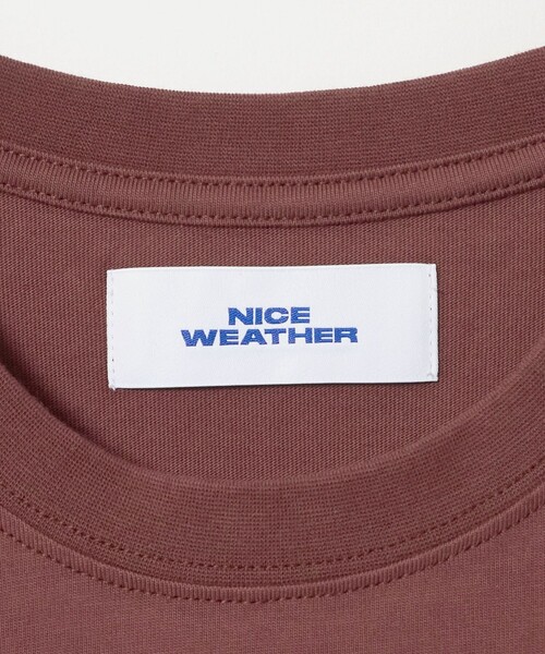 NICE WEATHER(ナイスウェザー)の「<NICE WEATHER>サンリット ロングスリーブ Tシャツ(Tシャツ/カットソー・メンズ・ターコイズブルー系/ホワイト/ワイン・L/S/M)」の22枚目の写真