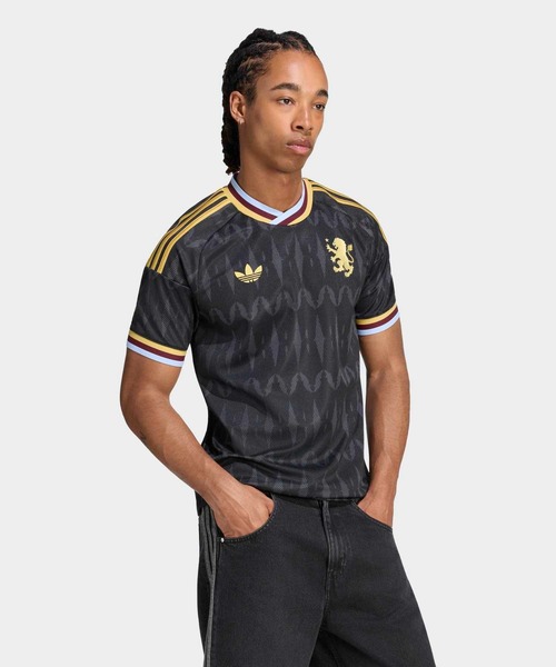 adidas(アディダス)の「アストン・ヴィラ 26/27 アウェイ レプリカ ユニフォーム / アディダス adidas(Tシャツ/カットソー・メンズ・ブラック・XX-LARGE/X-LARGE/SMALL/MEDIUM/LARGE/XXX-LARGE)」の1枚目の写真