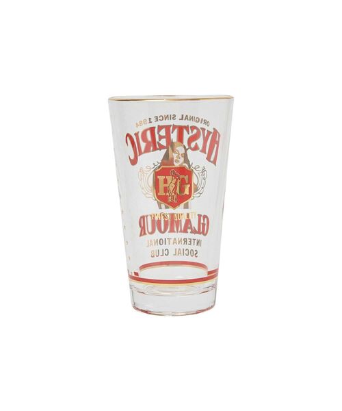 HYSTERIC GLAMOUR(ヒステリックグラマー)の「HG SOCIAL CLUB 1PINTビールグラス(グラス/マグカップ/タンブラー・メンズ・ホワイト・FREE)」の2枚目の写真