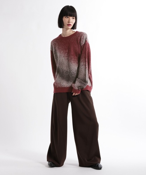 HARE(ハレ)の「グラデMELLOWニットプルオーバー(HARE)(ニット/セーター・メンズ・レッド/ブルー/ブラック/ホワイト・SMALL/MEDIUM)」の10枚目の写真