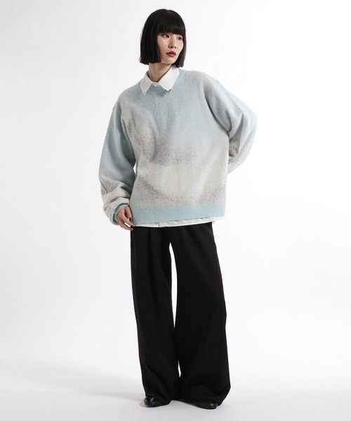 HARE(ハレ)の「グラデMELLOWニットプルオーバー(HARE)(ニット/セーター・メンズ・レッド/ブルー/ブラック/ホワイト・SMALL/MEDIUM)」の13枚目の写真