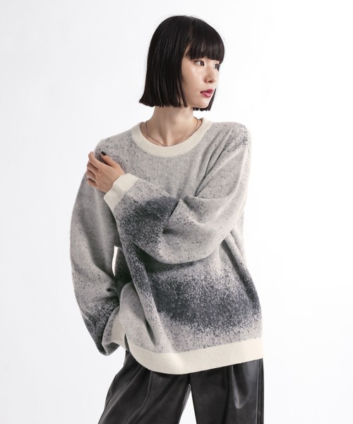 HARE(ハレ)の「グラデMELLOWニットプルオーバー(HARE)(ニット/セーター・メンズ・レッド/ブルー/ブラック/ホワイト・SMALL/MEDIUM)」の16枚目の写真