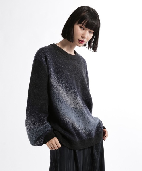HARE(ハレ)の「グラデMELLOWニットプルオーバー(HARE)(ニット/セーター・メンズ・レッド/ブルー/ブラック/ホワイト・SMALL/MEDIUM)」の18枚目の写真