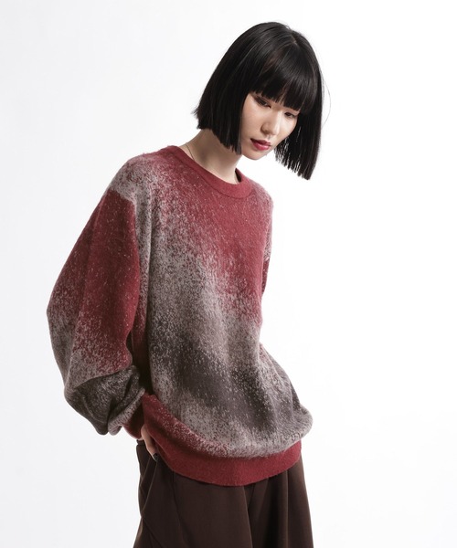 HARE(ハレ)の「グラデMELLOWニットプルオーバー(HARE)(ニット/セーター・メンズ・レッド/ブルー/ブラック/ホワイト・SMALL/MEDIUM)」の19枚目の写真