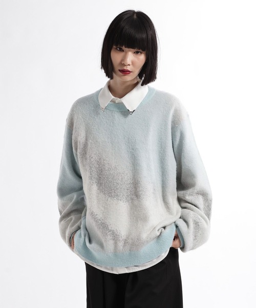 HARE(ハレ)の「グラデMELLOWニットプルオーバー(HARE)(ニット/セーター・メンズ・レッド/ブルー/ブラック/ホワイト・SMALL/MEDIUM)」の21枚目の写真