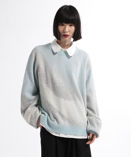 HARE(ハレ)の「グラデMELLOWニットプルオーバー(HARE)(ニット/セーター・メンズ・レッド/ブルー/ブラック/ホワイト・SMALL/MEDIUM)」の22枚目の写真
