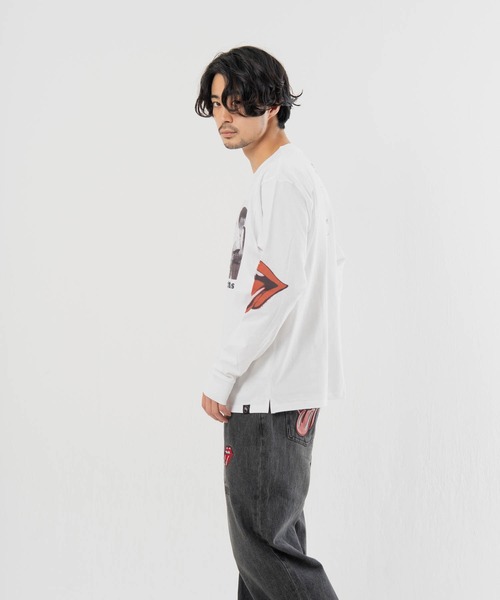 JACKROSE(ジャックローズ)の「B-TRS-Lips&Tongue フォト LSTEE(Tシャツ/カットソー・メンズ・ホワイト/ブラック・M/L)」の12枚目の写真