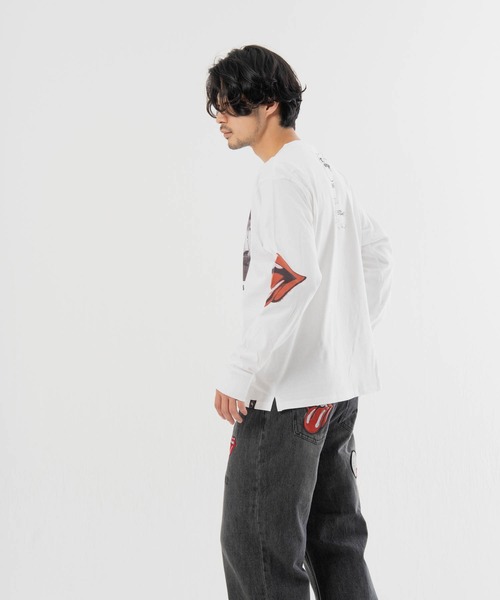 JACKROSE(ジャックローズ)の「B-TRS-Lips&Tongue フォト LSTEE(Tシャツ/カットソー・メンズ・ホワイト/ブラック・M/L)」の11枚目の写真