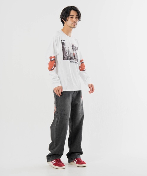 JACKROSE(ジャックローズ)の「B-TRS-Lips&Tongue フォト LSTEE(Tシャツ/カットソー・メンズ・ホワイト/ブラック・M/L)」の7枚目の写真