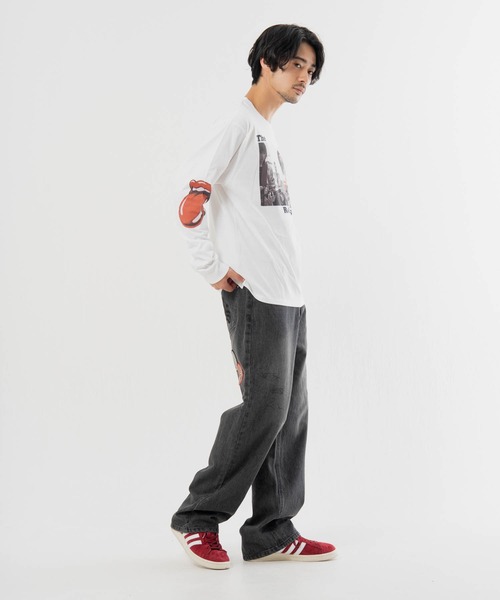 JACKROSE(ジャックローズ)の「B-TRS-Lips&Tongue フォト LSTEE(Tシャツ/カットソー・メンズ・ホワイト/ブラック・M/L)」の6枚目の写真