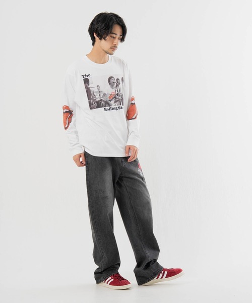 JACKROSE(ジャックローズ)の「B-TRS-Lips&Tongue フォト LSTEE(Tシャツ/カットソー・メンズ・ホワイト/ブラック・M/L)」の5枚目の写真